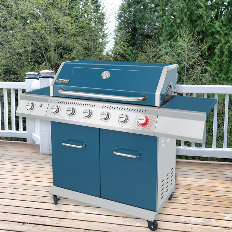 Royal Gourmet 6burner Free Standing Liquid Propane 74000 BTU Grill